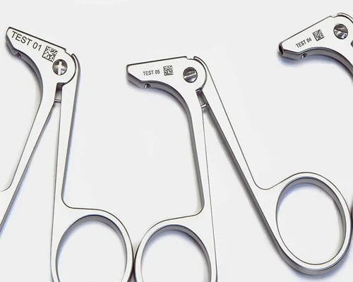 Delicate laser marking on medical produtcs Delicate laser marking on medical produtcs